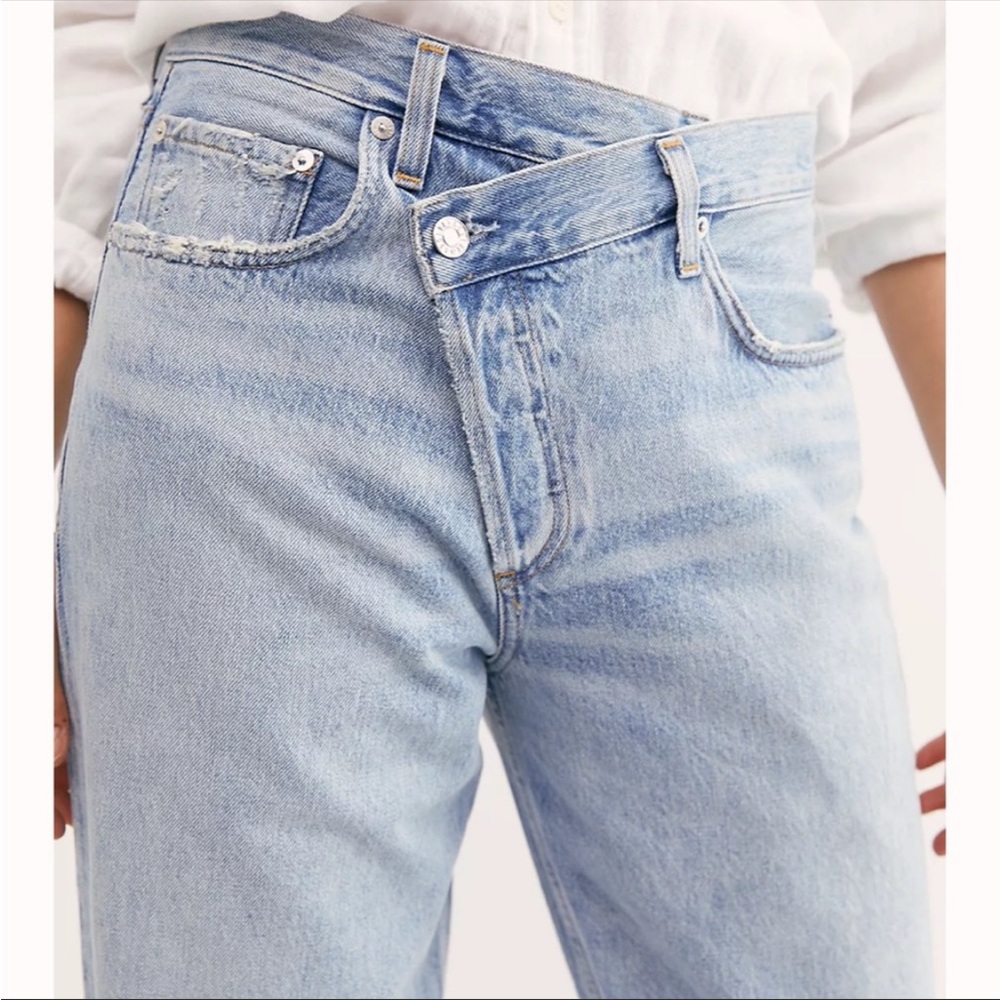 NWT Agolde Suburbia crossover waistband jeans